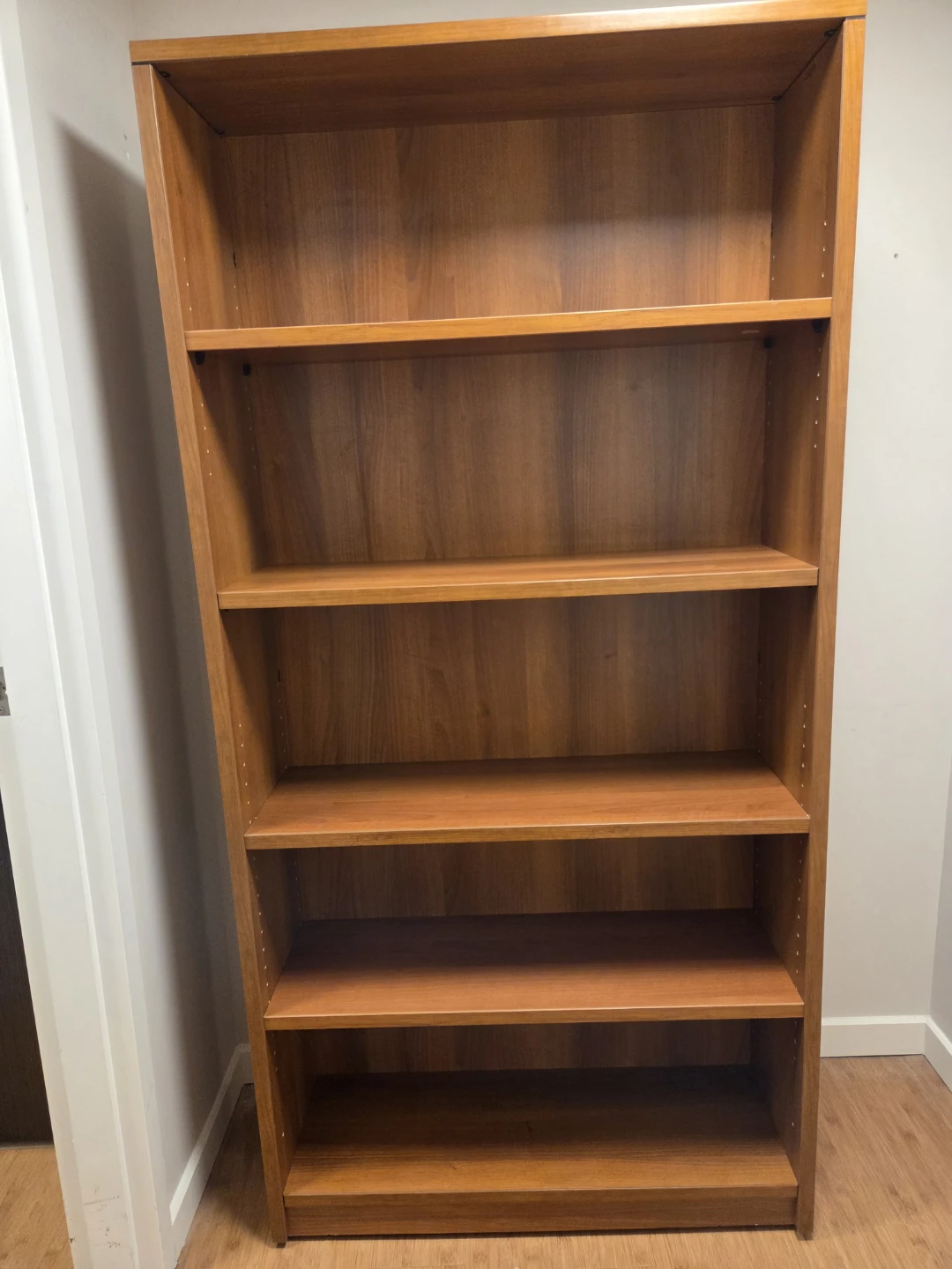 Tall Wooden Bookshelf