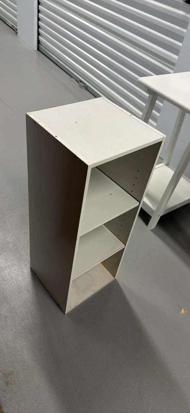 White 3-Tier Open Shelving Unit