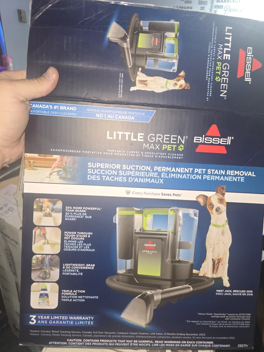 Bissell Little Green  Portable Carpet & Upholstery Cleaner 3857N
