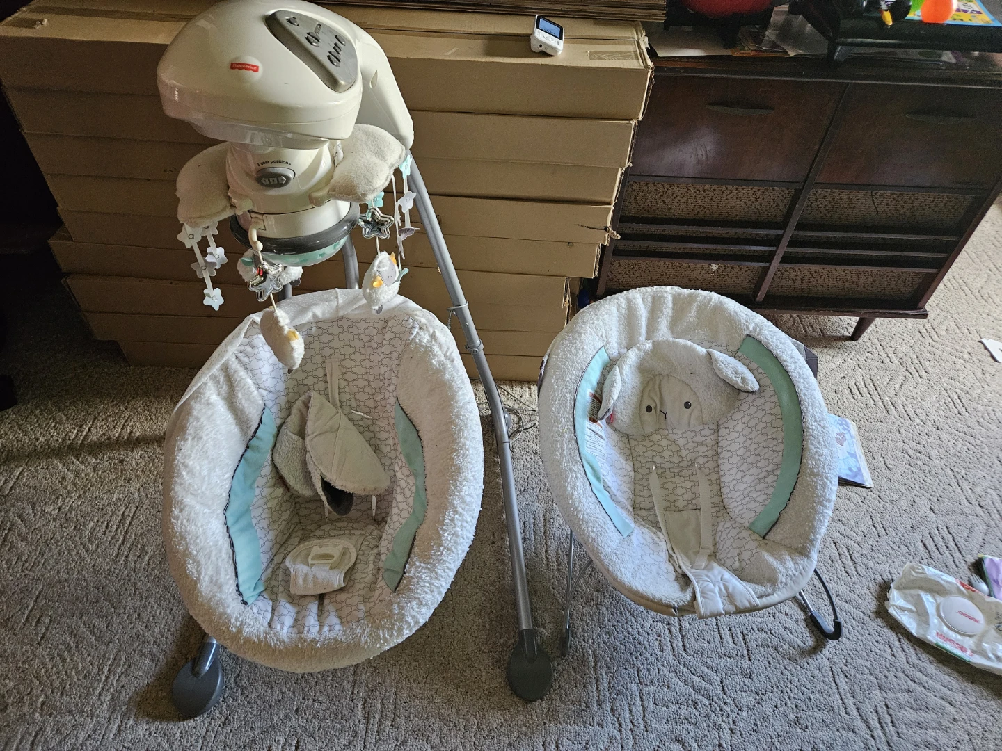 Fisher-Price Lamb Swing and Bouncer Set