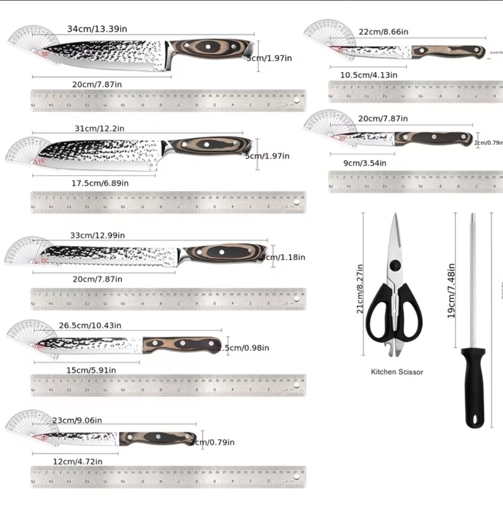 KNIFE SET 15 PIECE NEW - photo 5