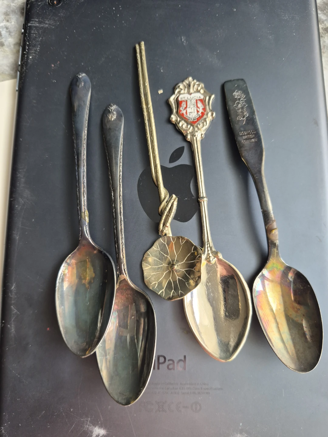 Set of 5 Collectible Souvenir Spoons - photo 2