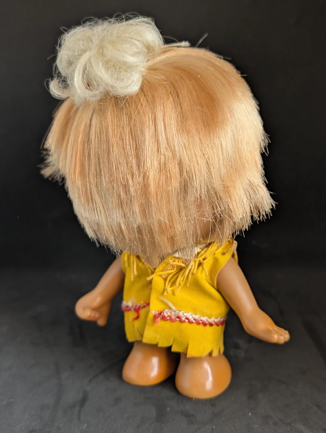 Vintage Japanese Vinyl Doll with Yellow Outfit - photo 3
