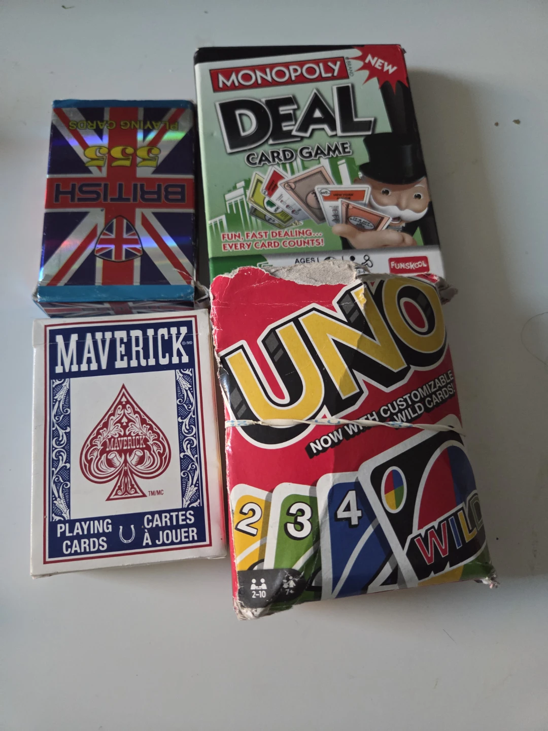 Set of 4 Card Games: Uno, Monopoly Deal, Maverick, 555 - photo 5