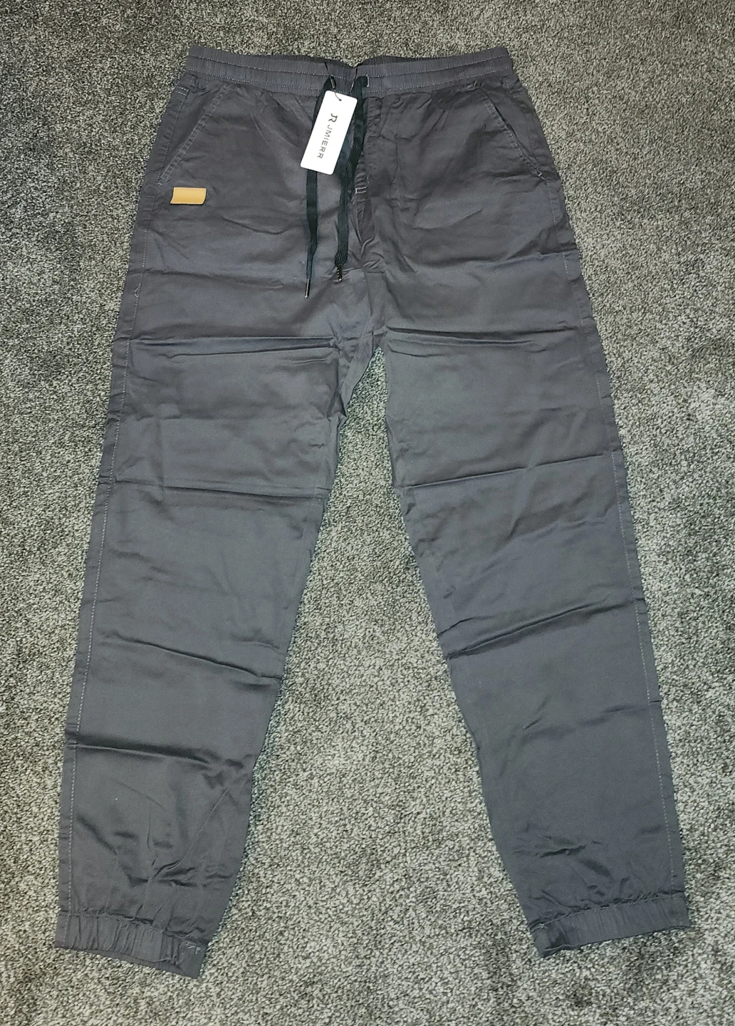 RJMIERR Men's Casual Joggers - Dark Grey - Large
