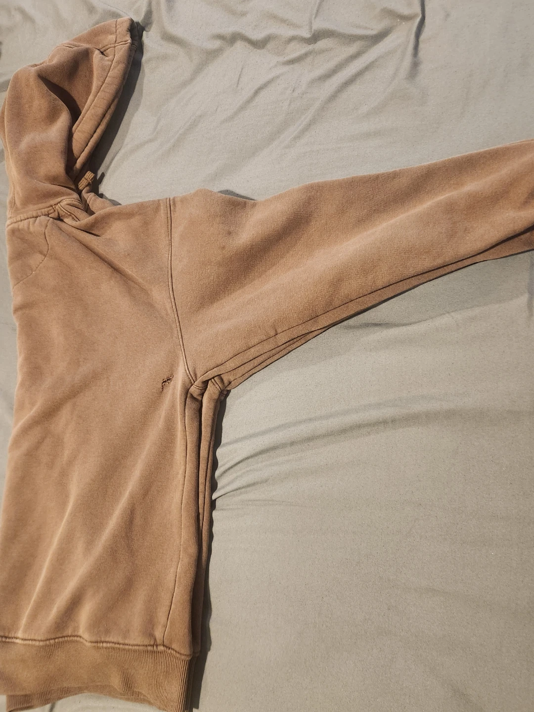 Denim & Flower Relaxed Fit Brown Hoodie Size XL