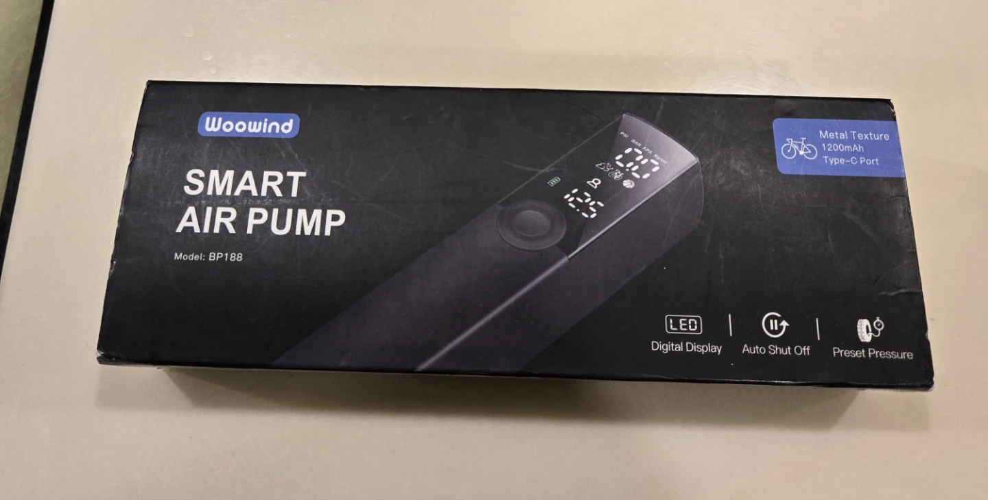 Woowind BP188 Smart Portable Air Pump, Electric Tire Inflator