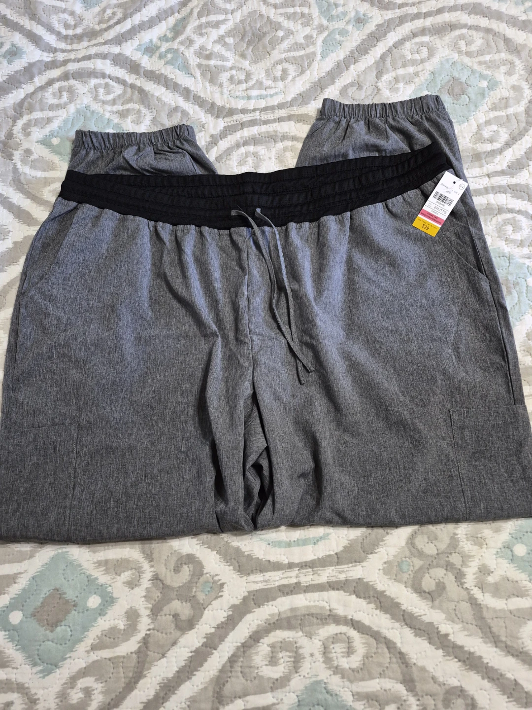 Size 2X Lite Tech Grey Scrub Pants