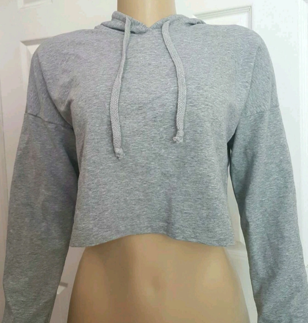 New Grey Cropped Hoodie from Fashion Nova - photo 2