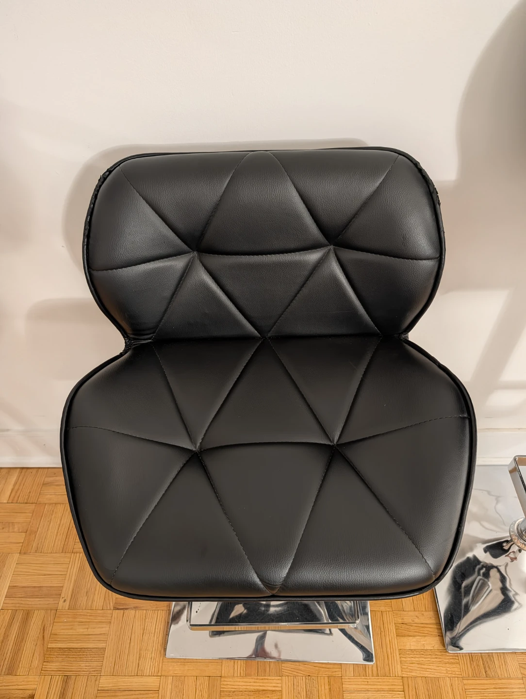 Set of 2 Adjustable Black Bar Stools - photo 2