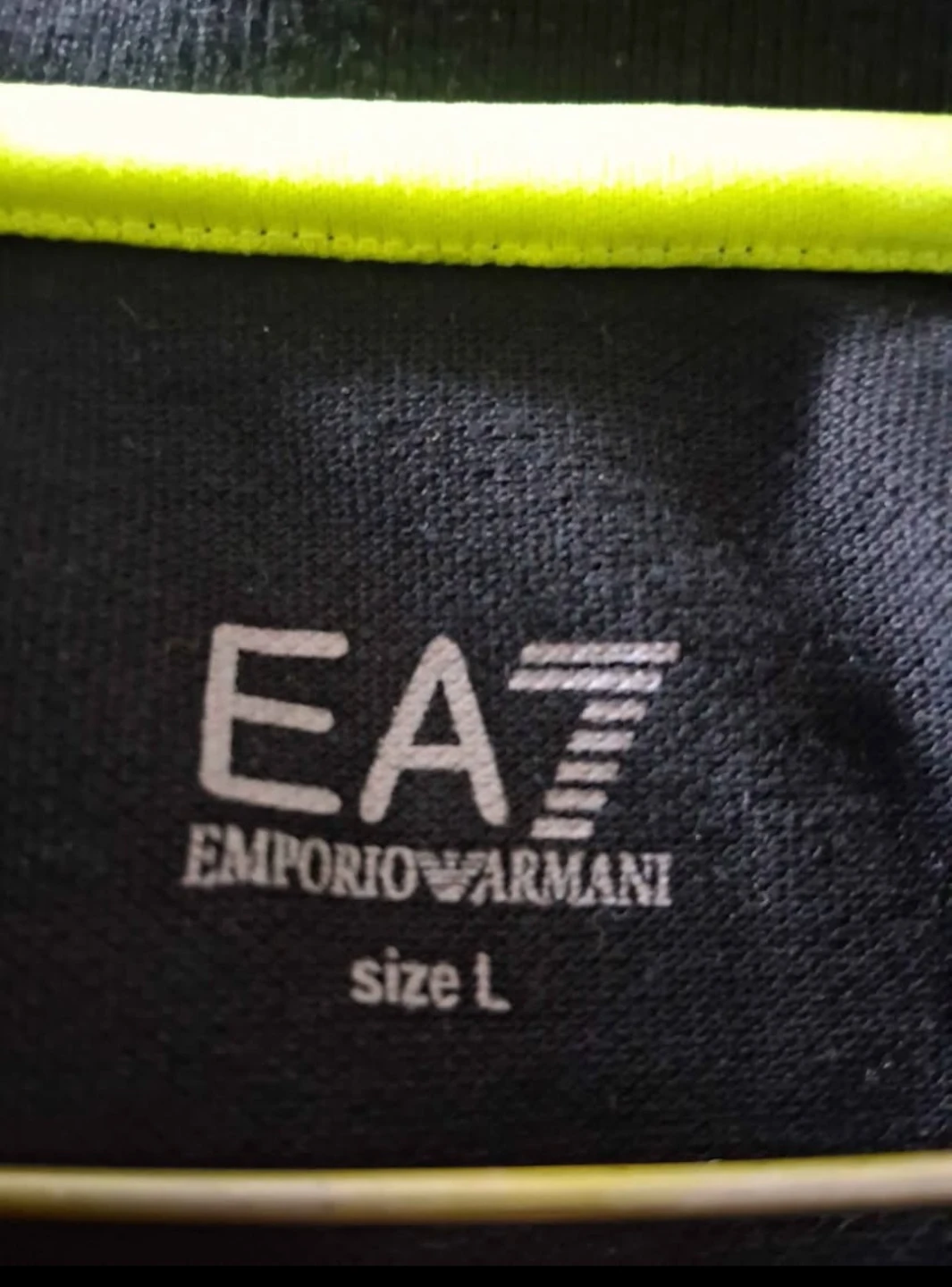 EA7 Emporio Armani Black Polo Shirt - Size L - photo 3