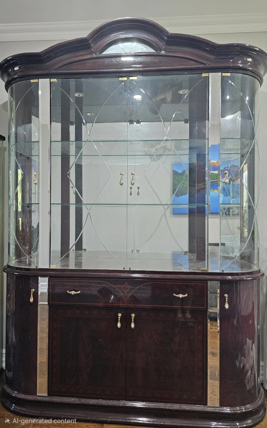 Display cabinet 60"*85"*18"
