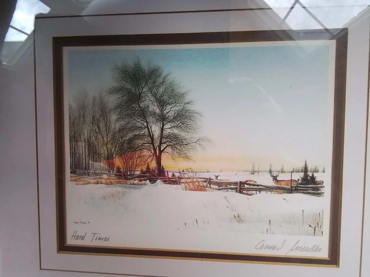 "Hard Times" by Conrad Mieschke (Canadian, 1938–) – Hand-Signed - photo 3