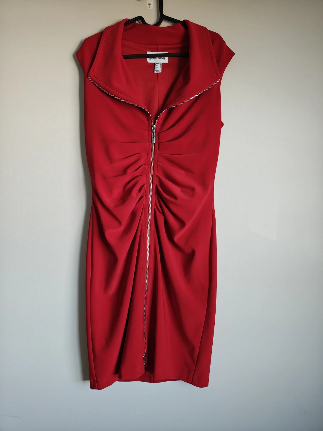 Joseph Ribkoff Red Zip Front Dress