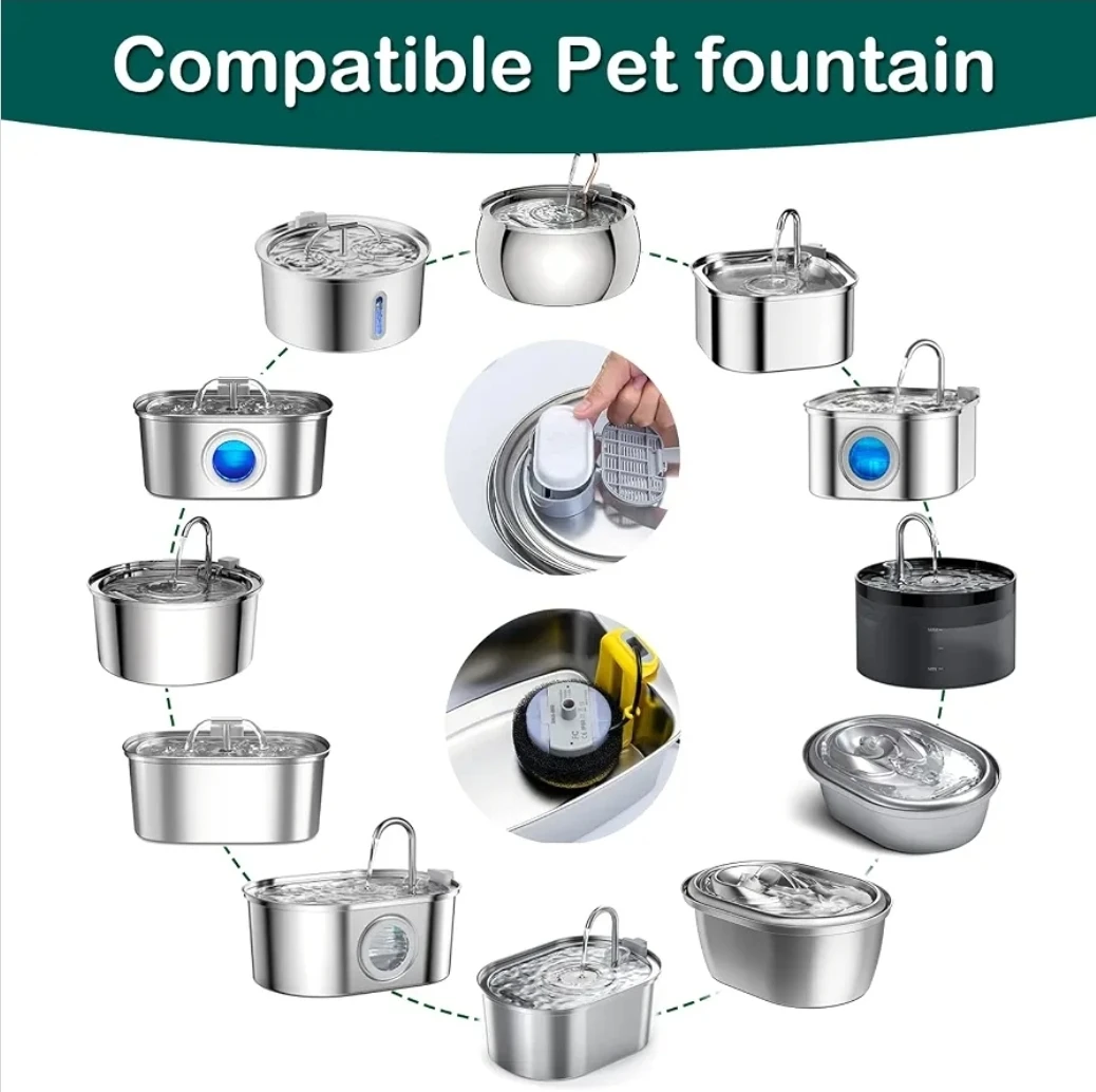 Pet Water Fountain Replacement Filter Pack - photo 2