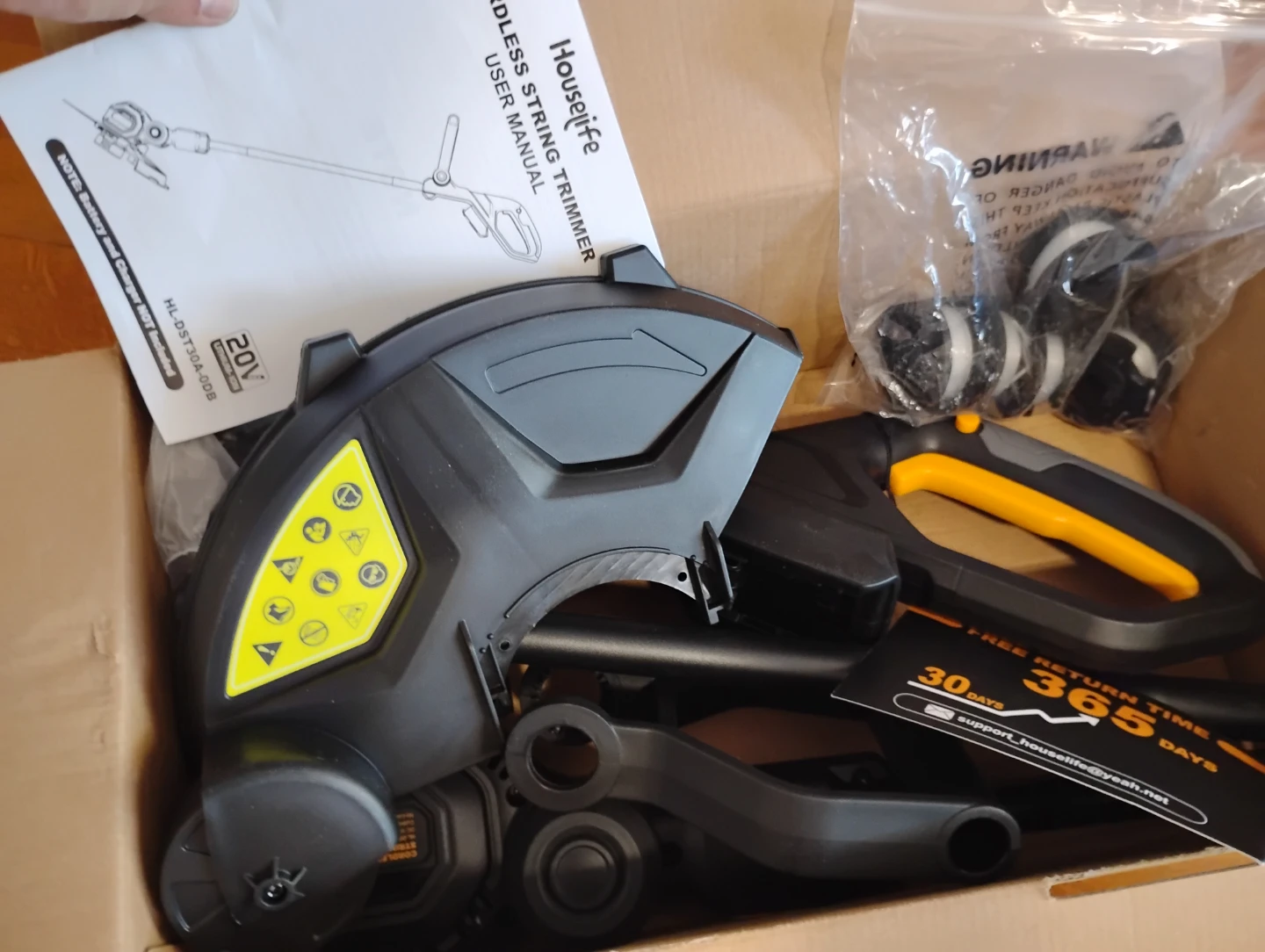 Houselife 20V Cordless String Trimmer 🏈 - photo 3