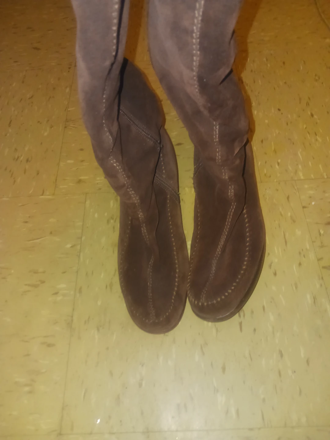 🏈 Brown Suede Wedge Boots - photo 2