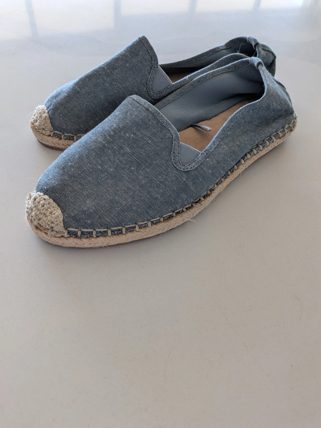 Old Navy Blue Denim Espadrilles Size 8