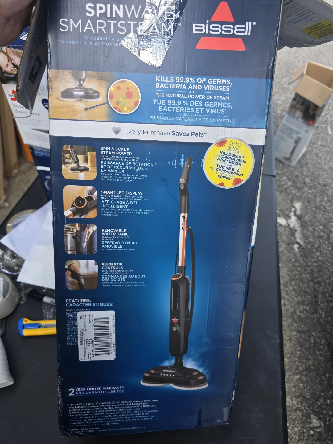 Bissell SpinWave SmartSteam Hard Floor Cleaner