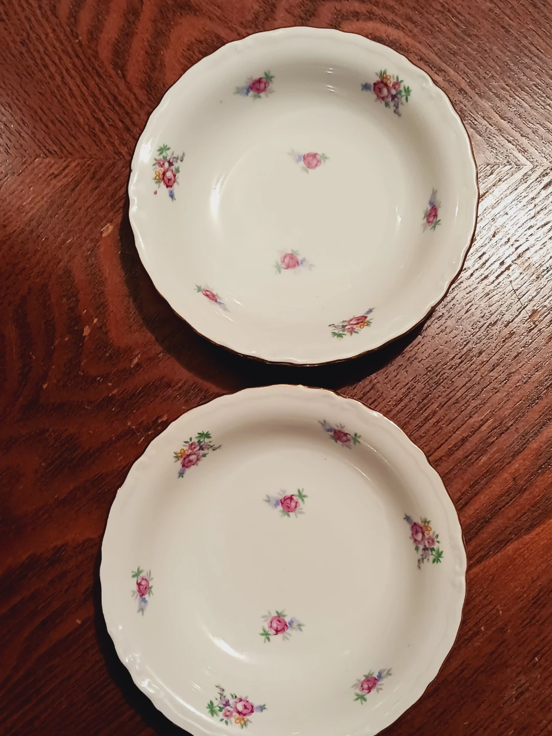 Set of 2 × Tusport Checkoslovakian Porcelain Monticello Bowls - photo 2
