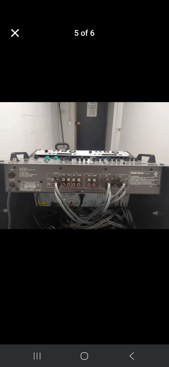 Radio Shack Mixer and American Audio CD Player