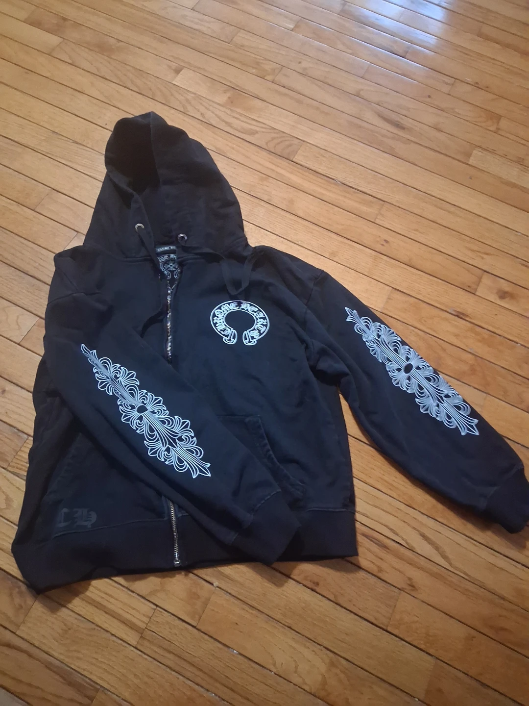 Chrome Hearts Black Full Zip Hoodie - photo 3
