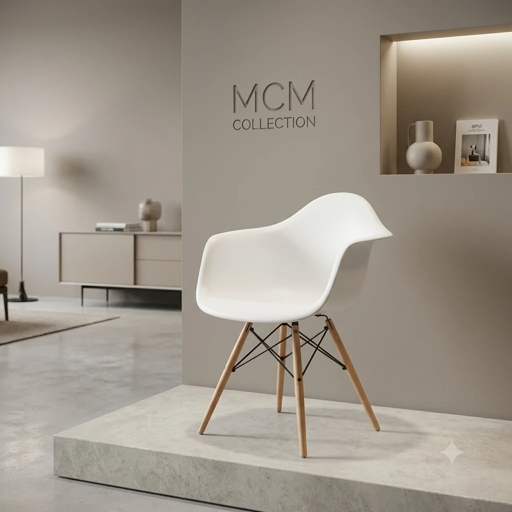 Two white Armchairs