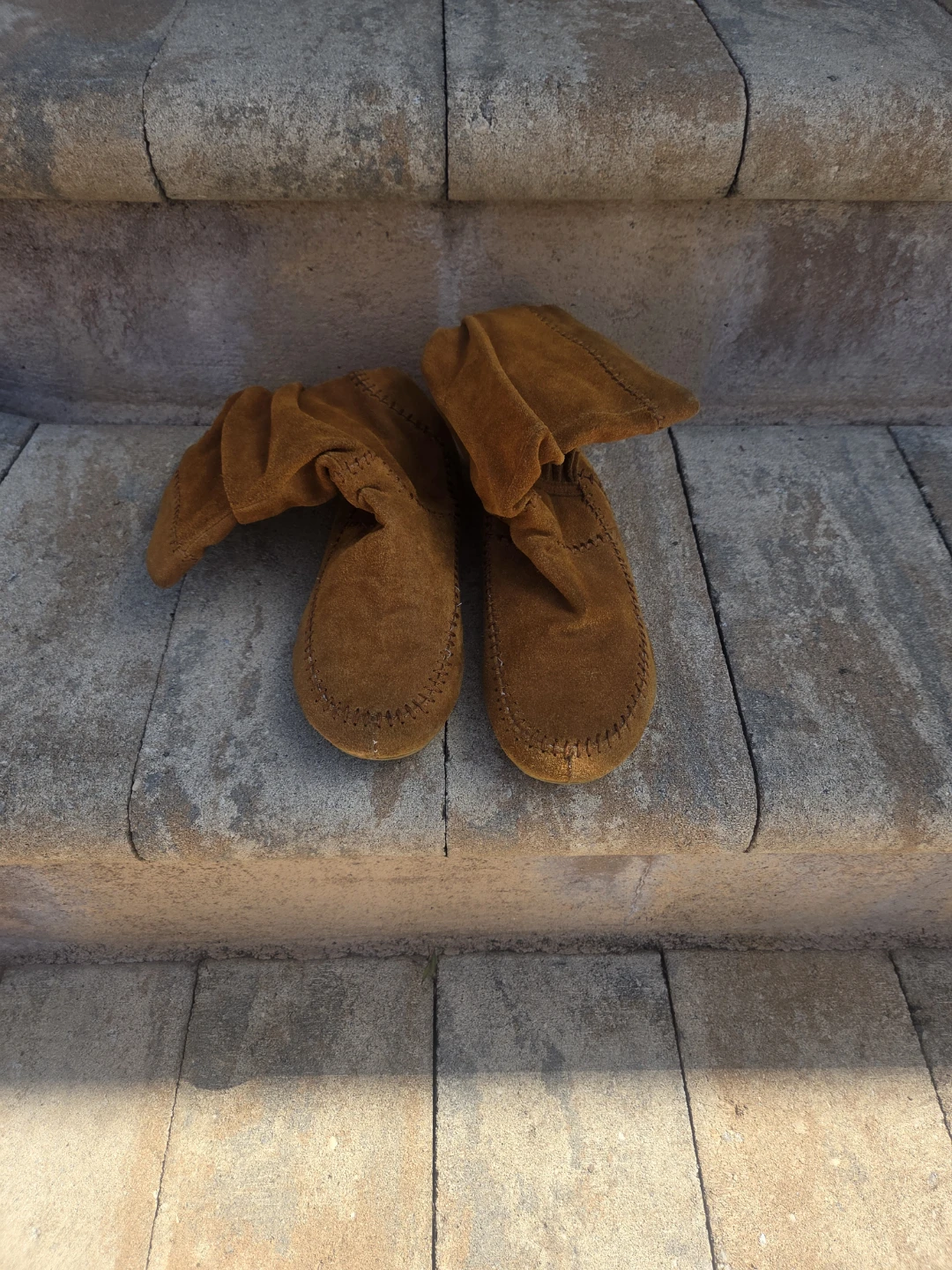 Chinese Laundry Suede Moccasin Boots