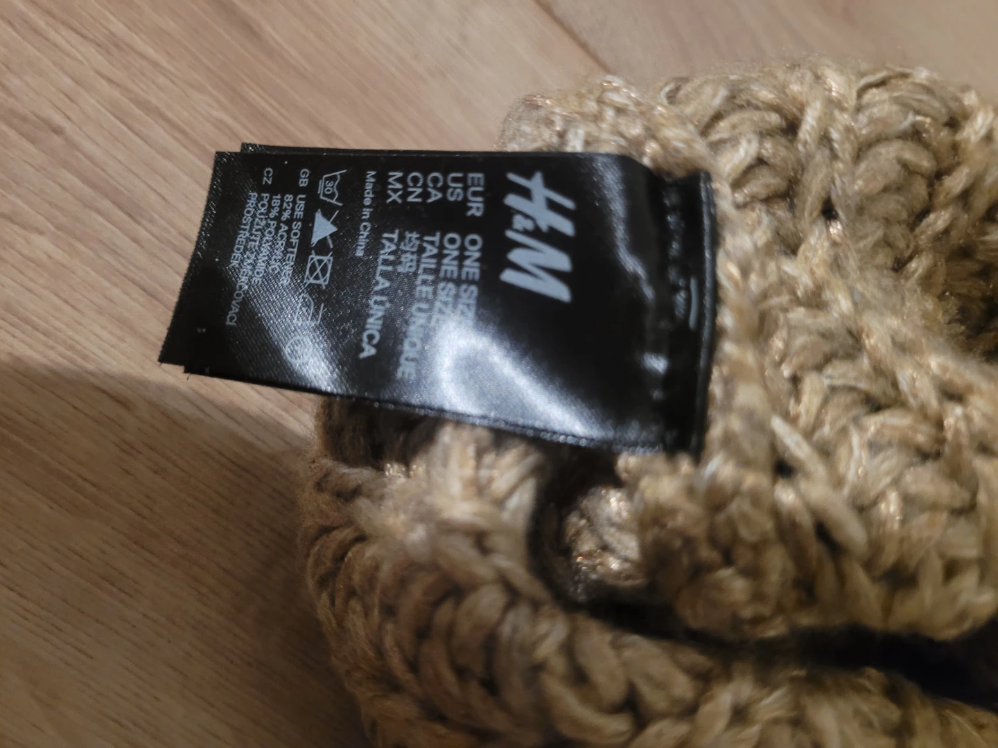 H&M Chunky Knit Beige Scarf - photo 2