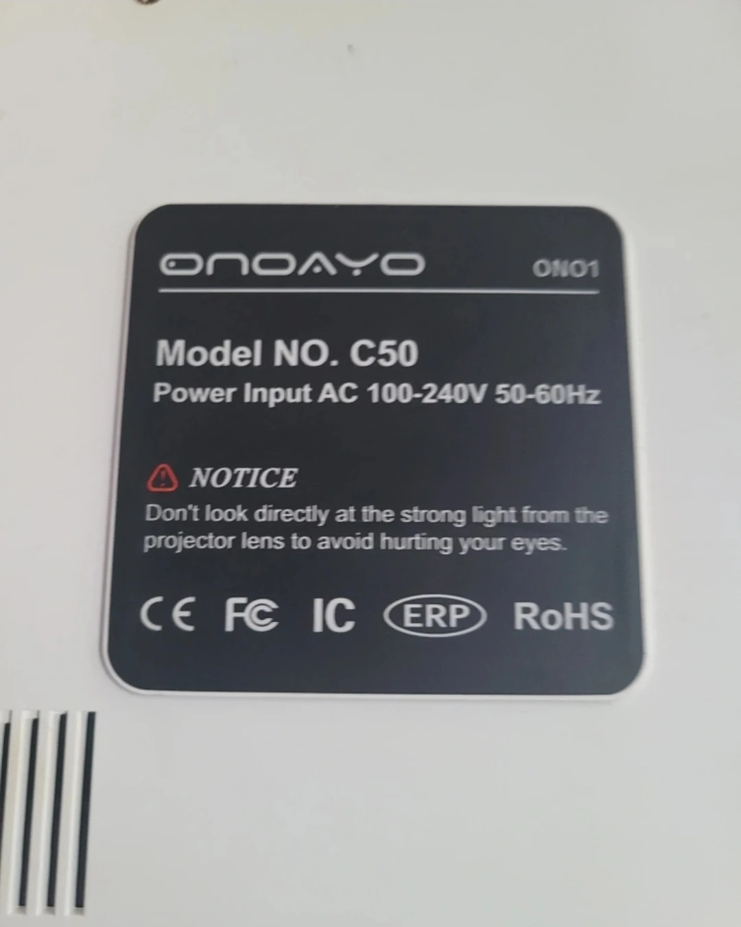 ONOAYO 5G WiFi Projector C50 - photo 2