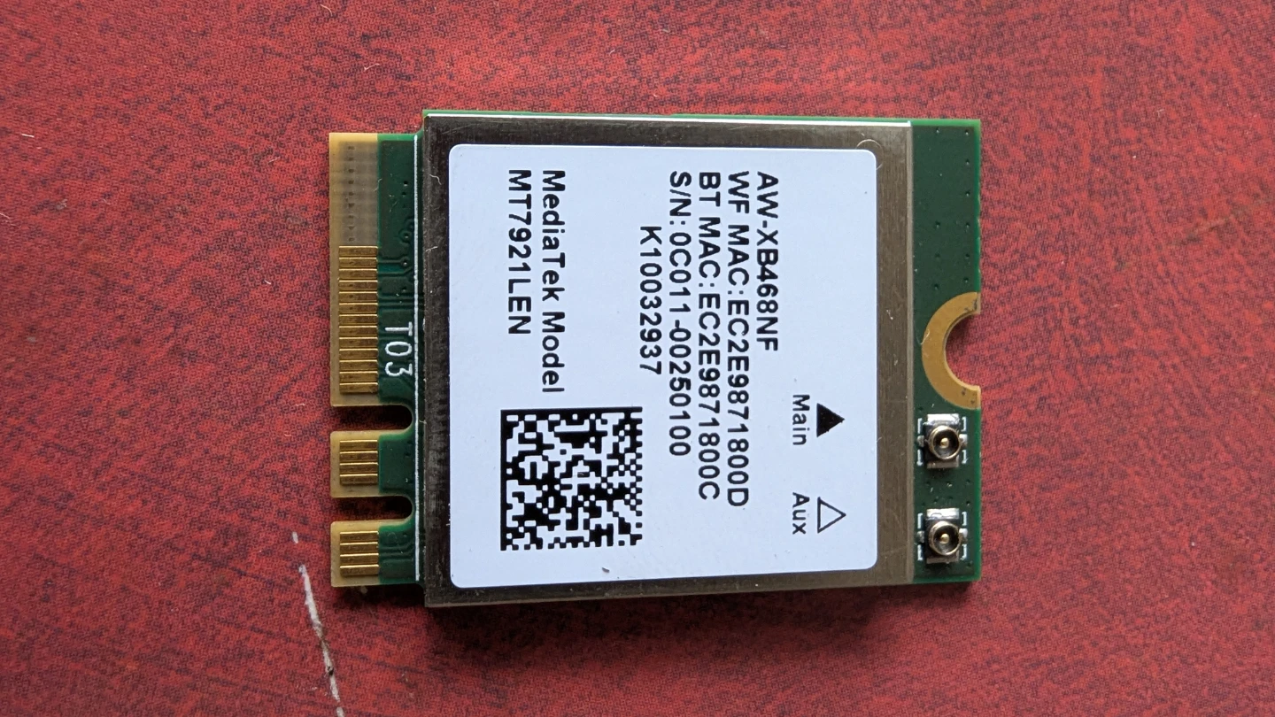 MediaTek MT7921LEN Wi-Fi Card