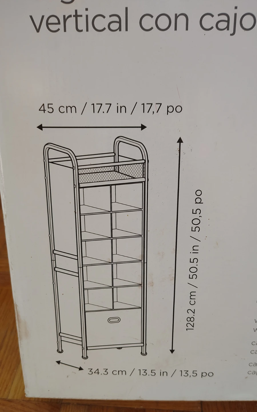 Neatfreak 12-Cubby Vertical Organizer with Drawer - photo 2