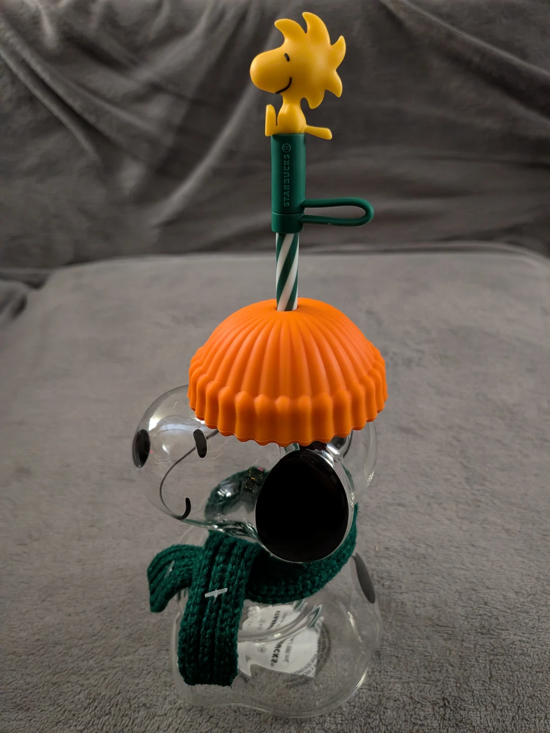Starbucks Peanuts Snoopy Glass Cup