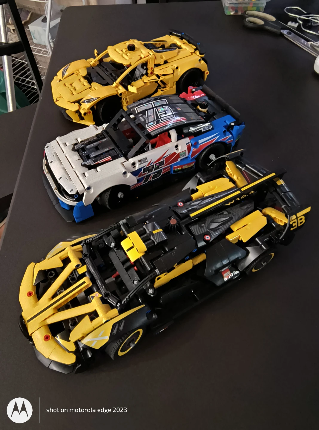 Set of 3 LEGO Technic Race Cars
