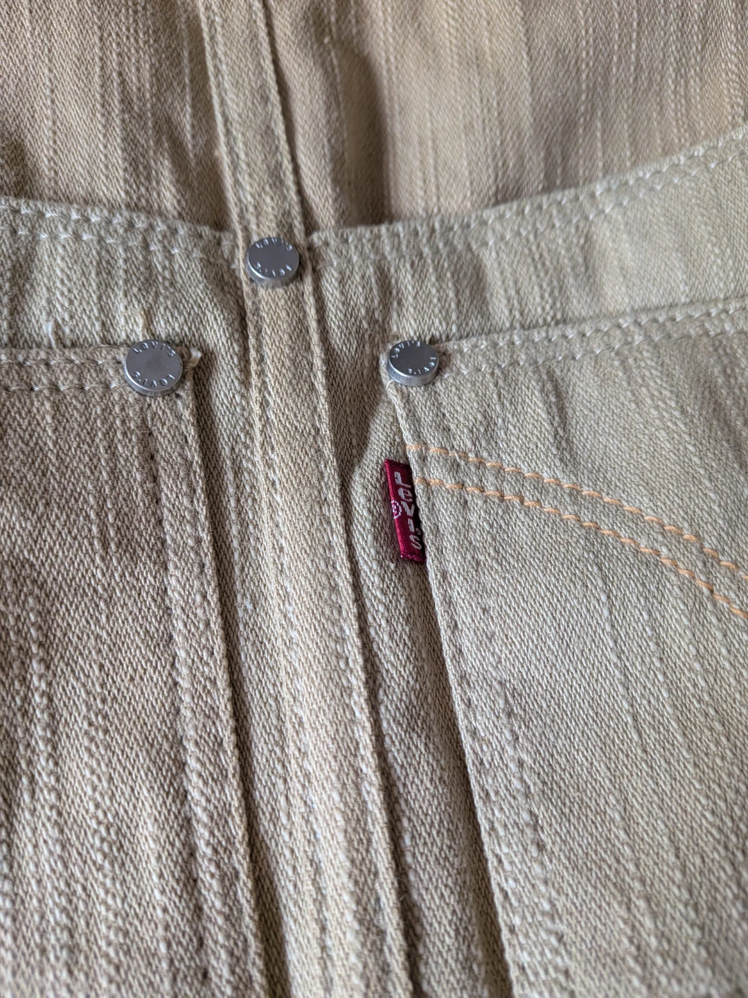 Vintage Levi’s Beige Canvas Shoulder Bag Denim Style Purse - photo 2