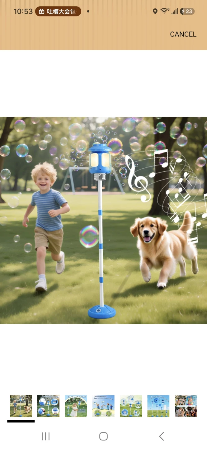 PINK Automatic Bubble Machine with LED Lights and Music