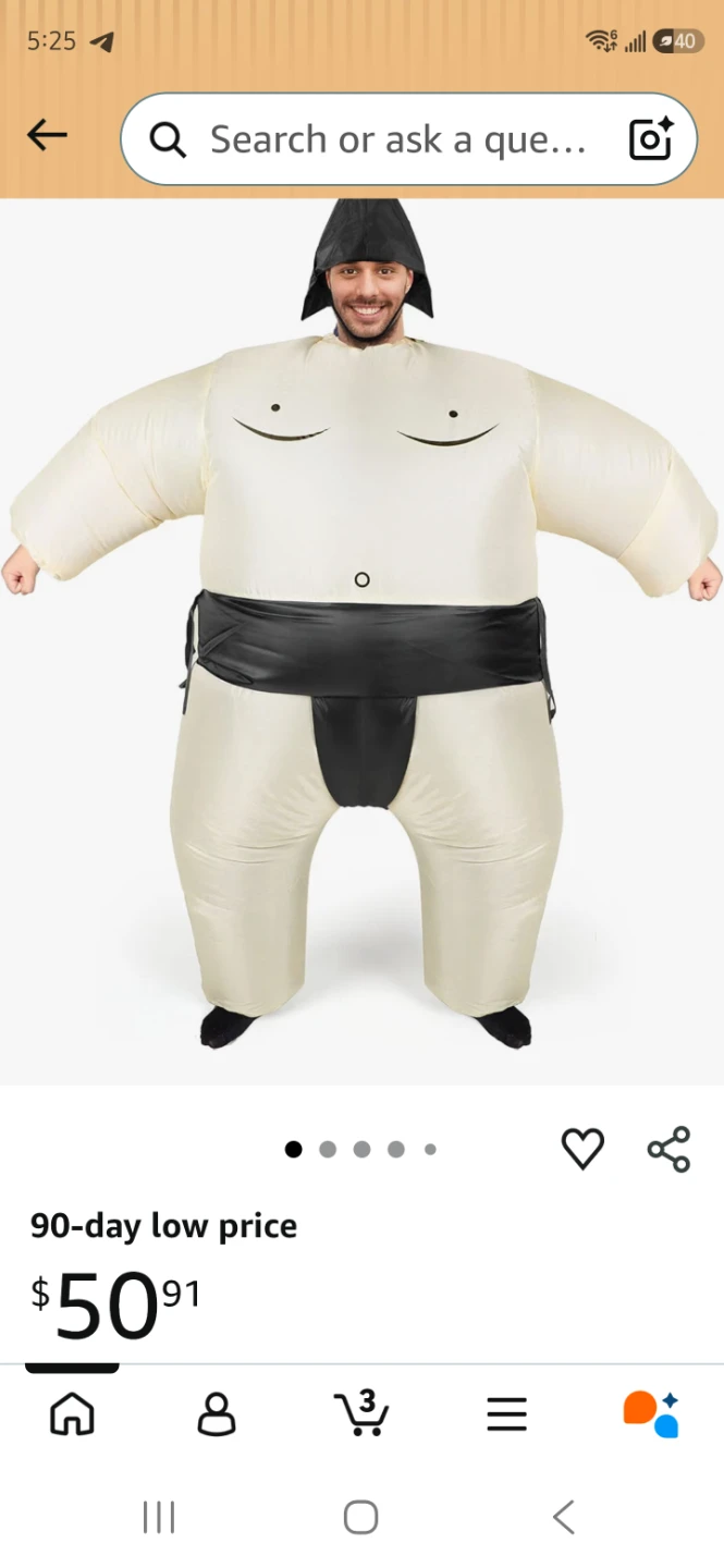 Inflatable Sumo Wrestler Costume - photo 2