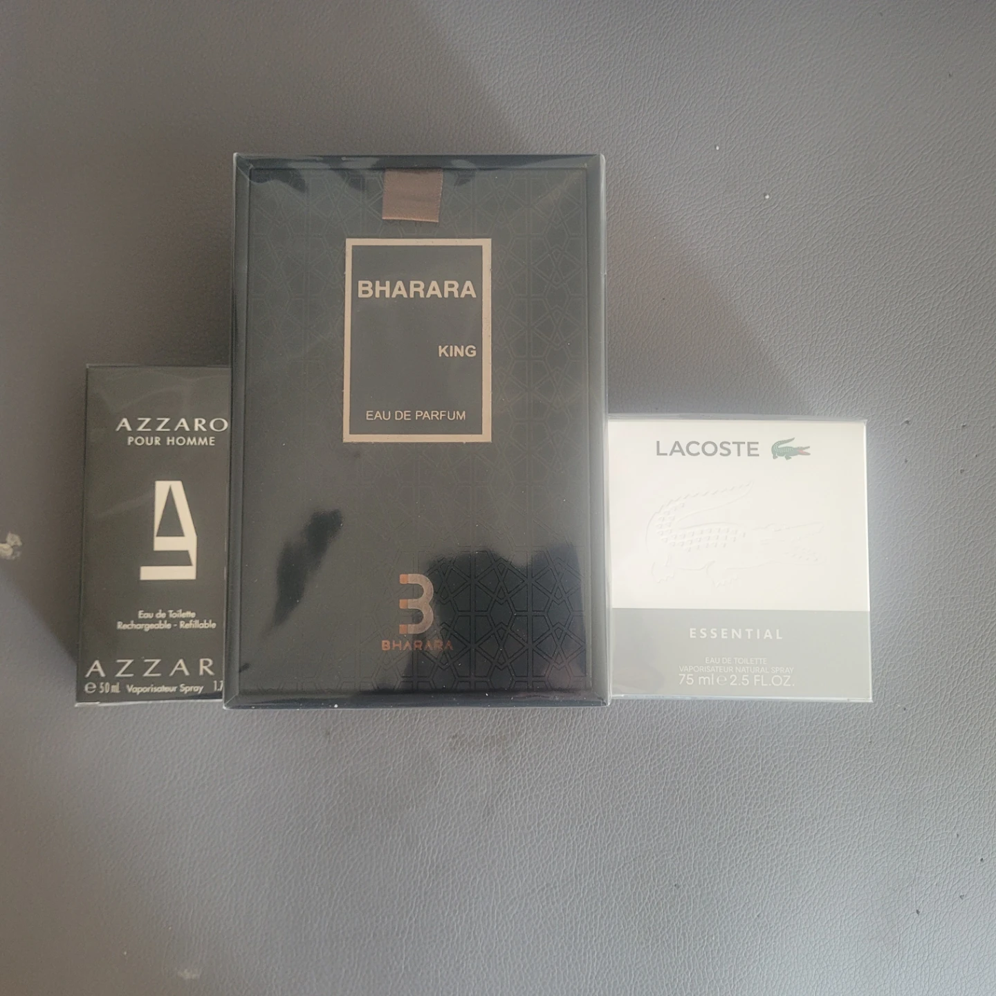 Azzaro, Bharara, and Lacoste Men Cologne