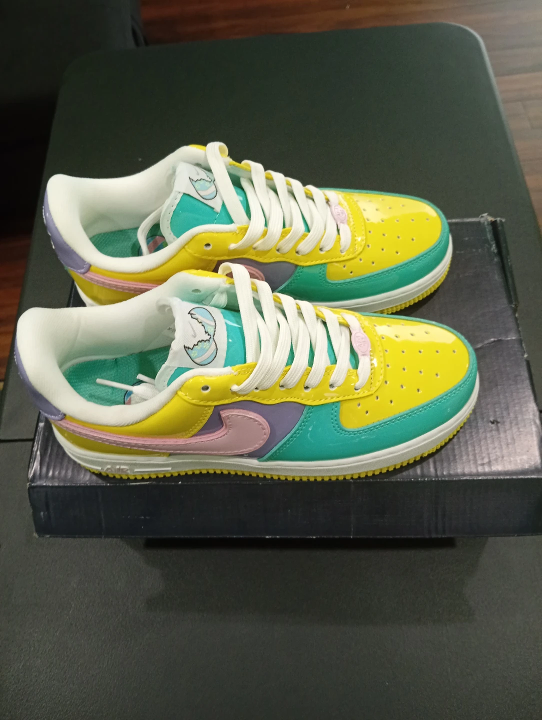 Nike Air Force 1 Easter Sneakers women's size 7.5 - photo 3