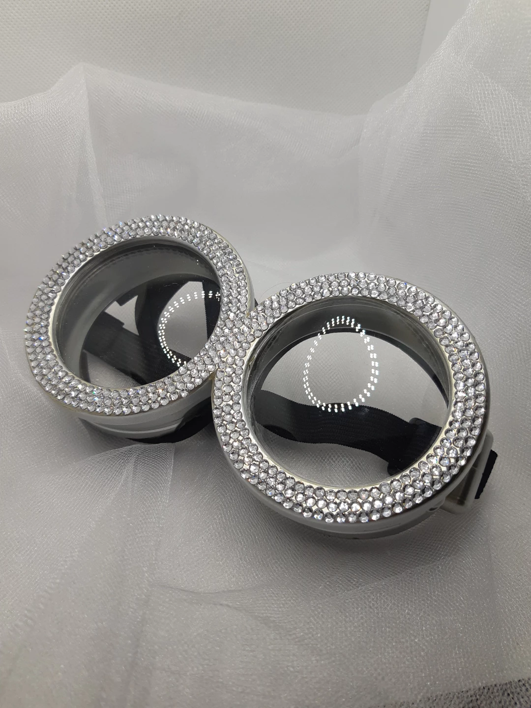 Adult Rhinestone Minion Goggles Halloween Accessory