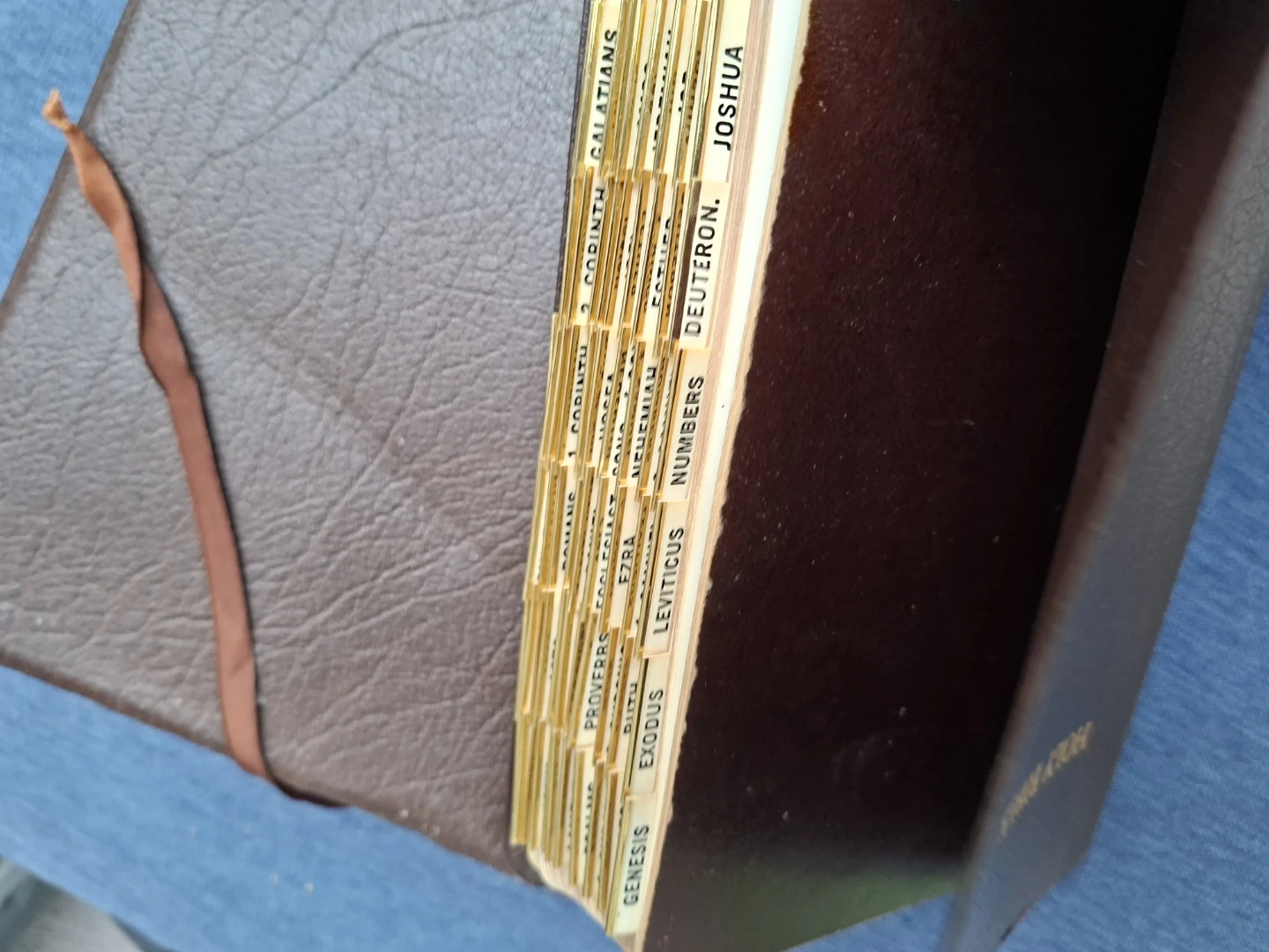 Vintage Brown Leather Bibles: NASB & KJV - photo 4