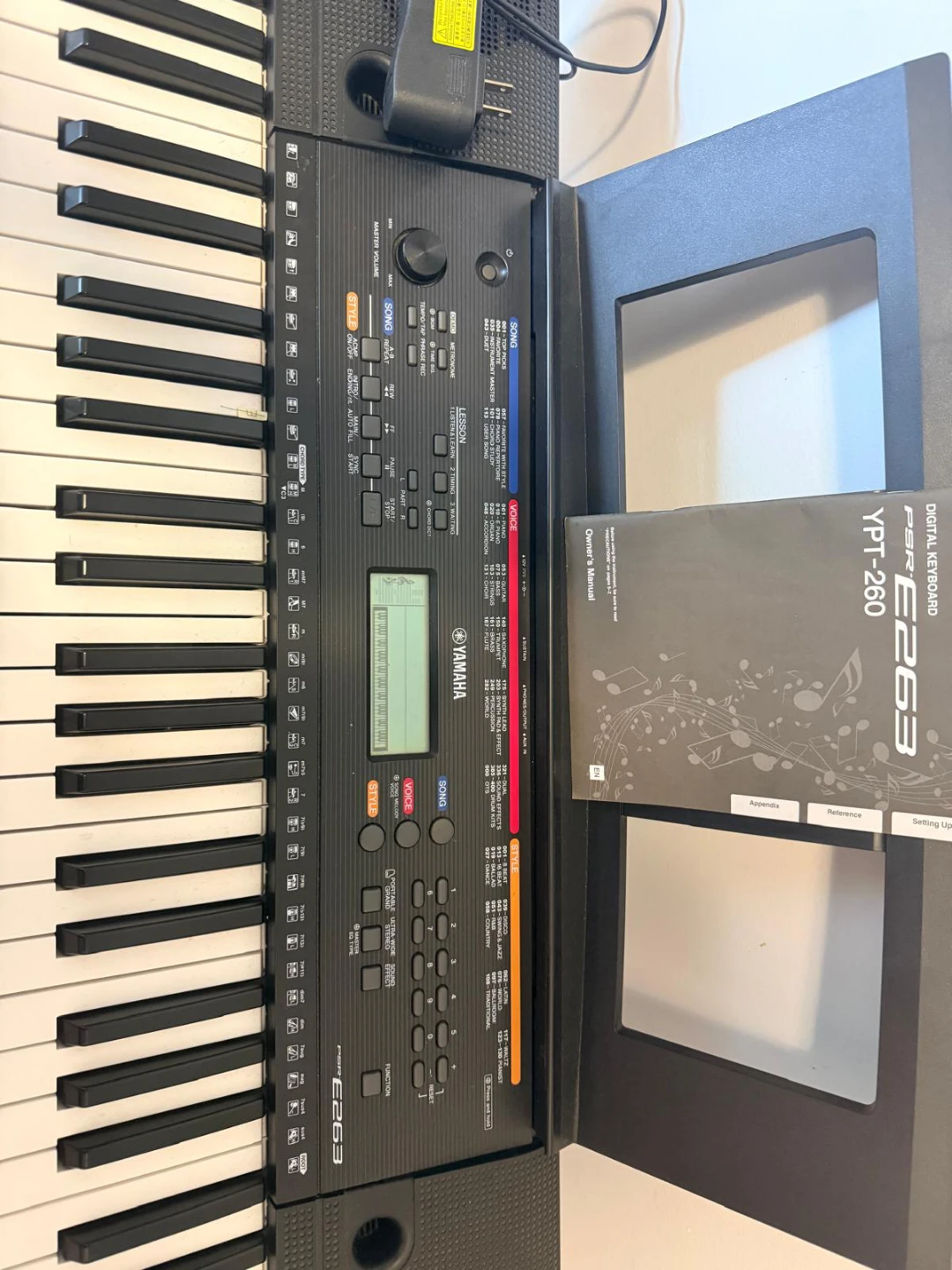 Yamaha PSR-E263 Digital Keyboard with 61 keys - photo 2