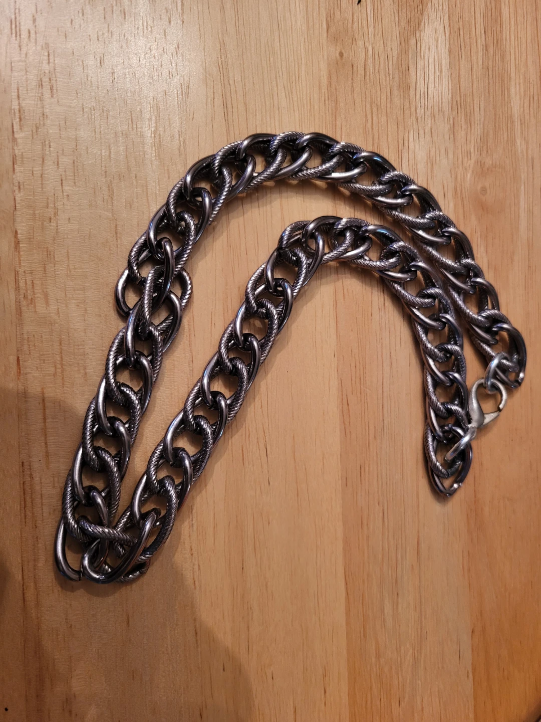 Silver-Tone Chunky Chain Necklace