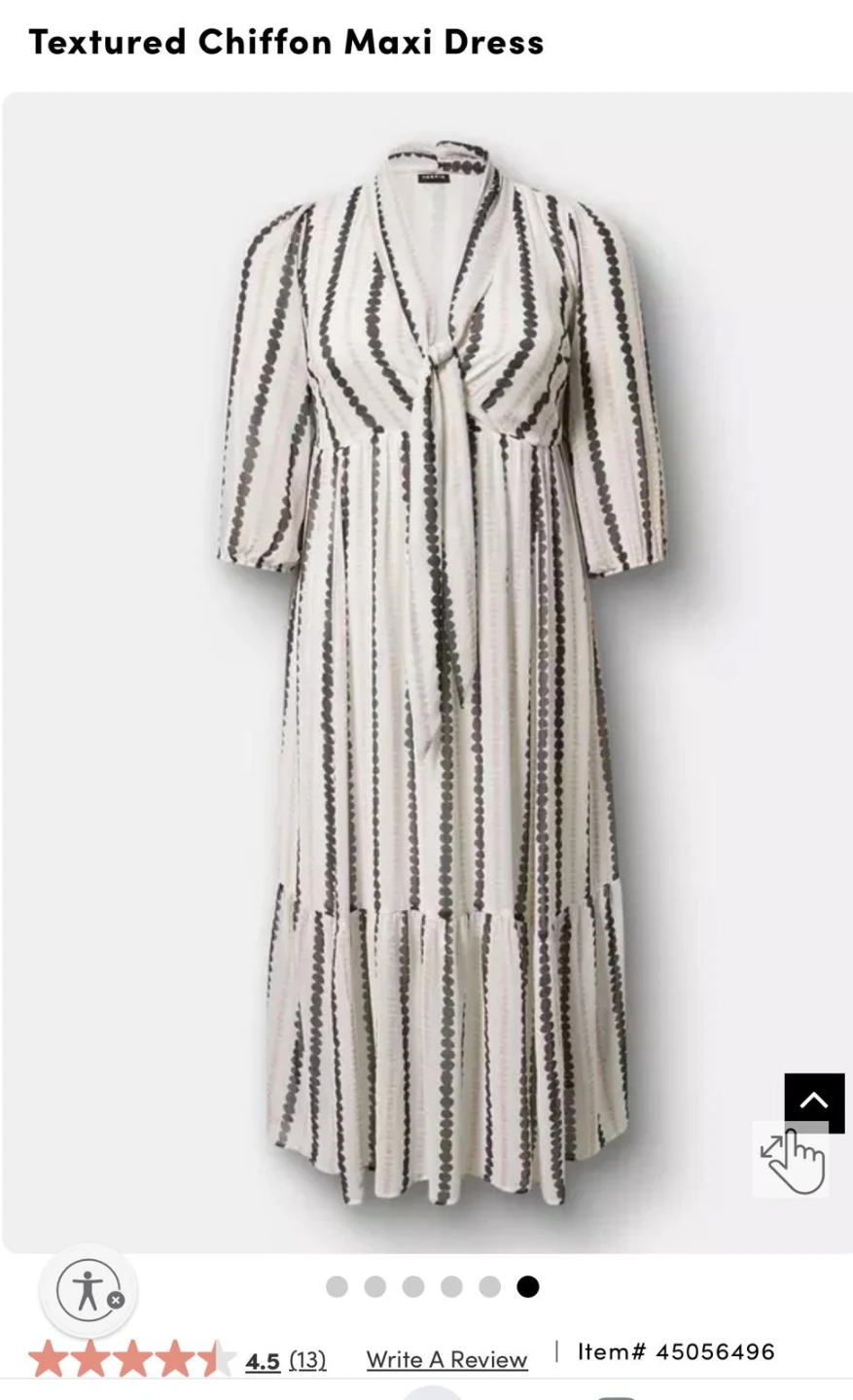 Torrid Textured Chiffon Maxi Dress