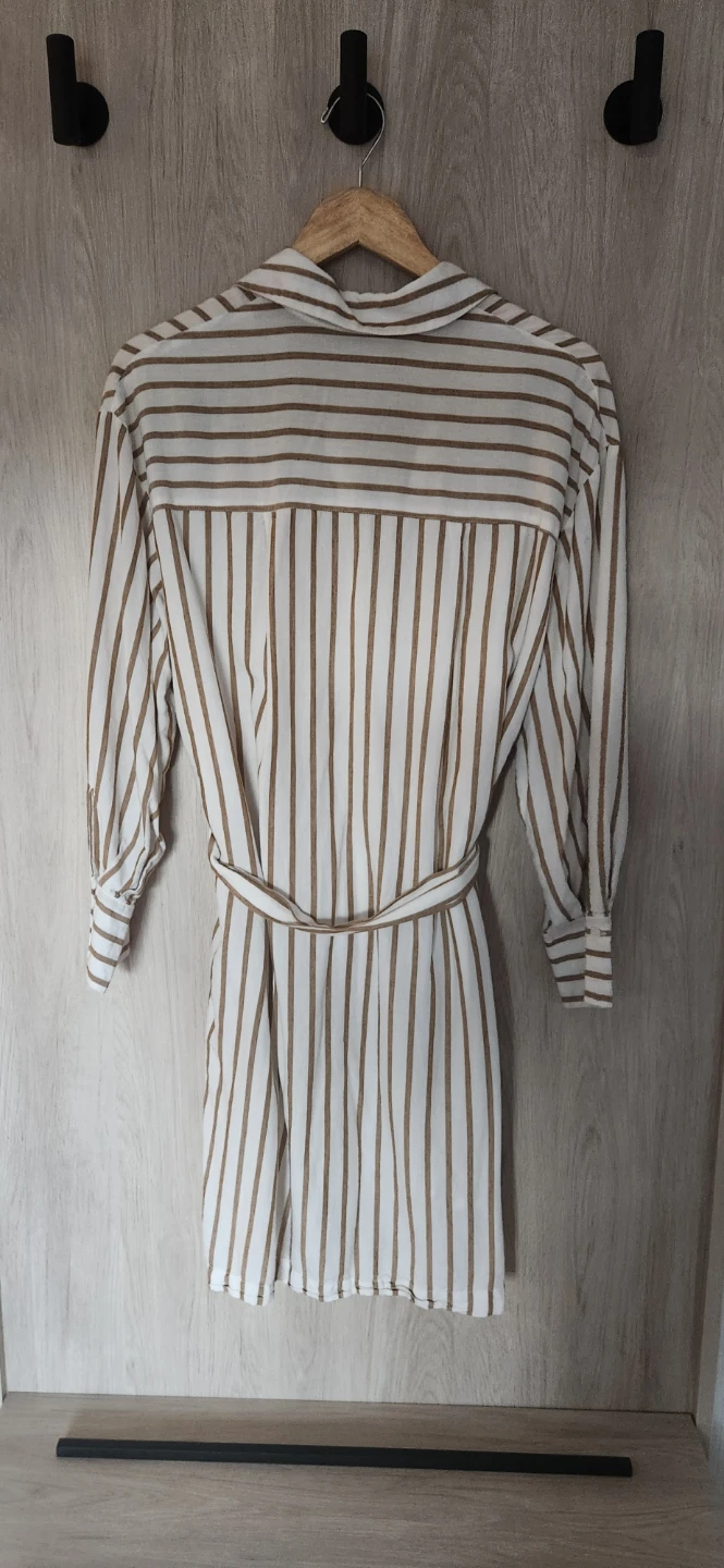 Dynamite Striped Shirt Dress with Belt - photo 2