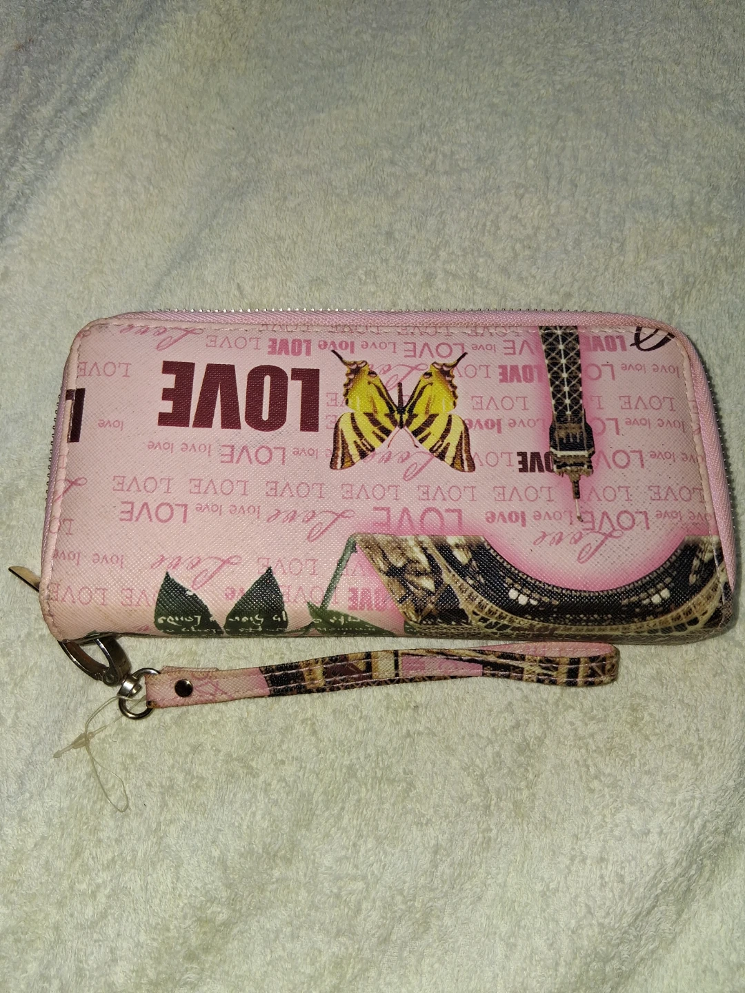 Pink Paris Theme Wristlet Wallet - photo 2