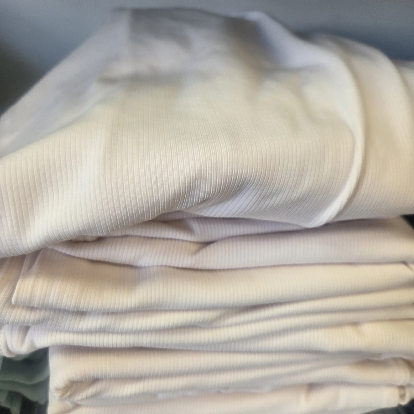 Frank And Oak White Ribbed Top