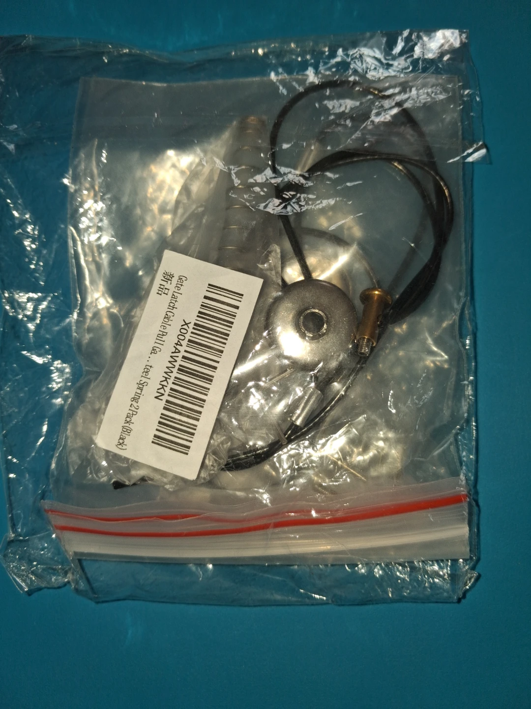 2 Pack Gate Latch Cable Pull with Steel Spring - photo 2