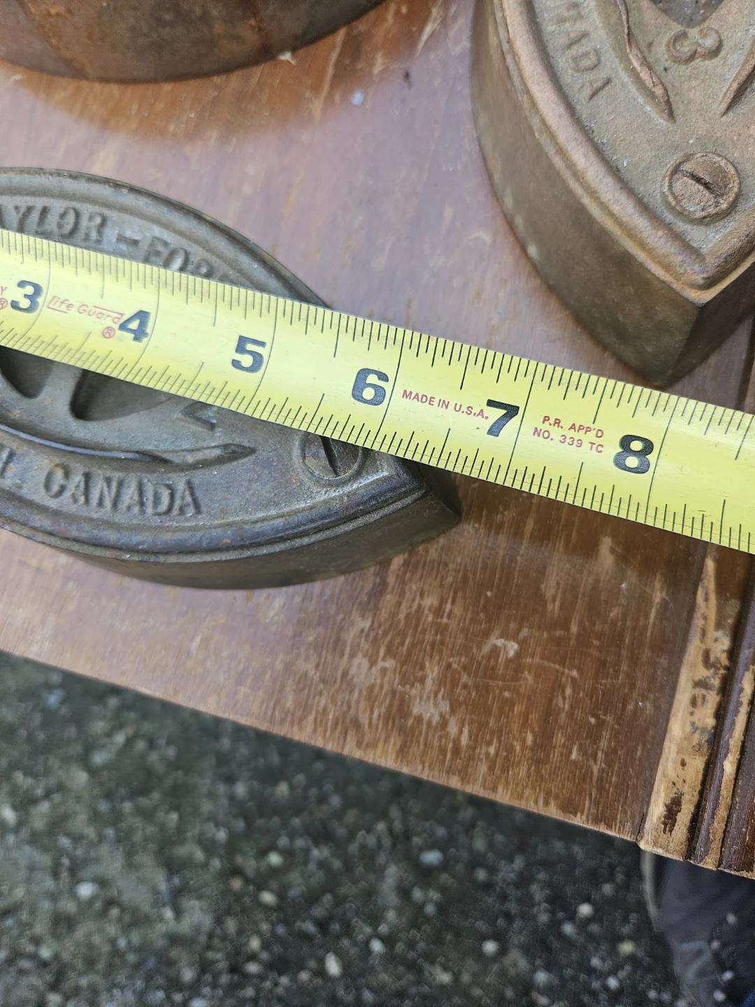 Vintage Taylor-Forbes Cast Iron Sad Iron - photo 3