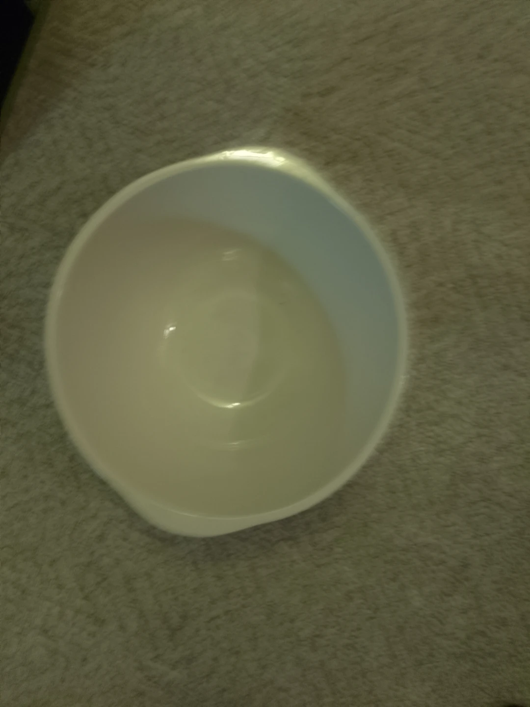 Vintage yellow ceramic mixing bowl
